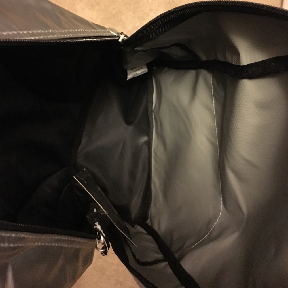 New Marc Ecko Silver Metallic Backpack | Streetwear Logo Bag - Picture 4 of 5
